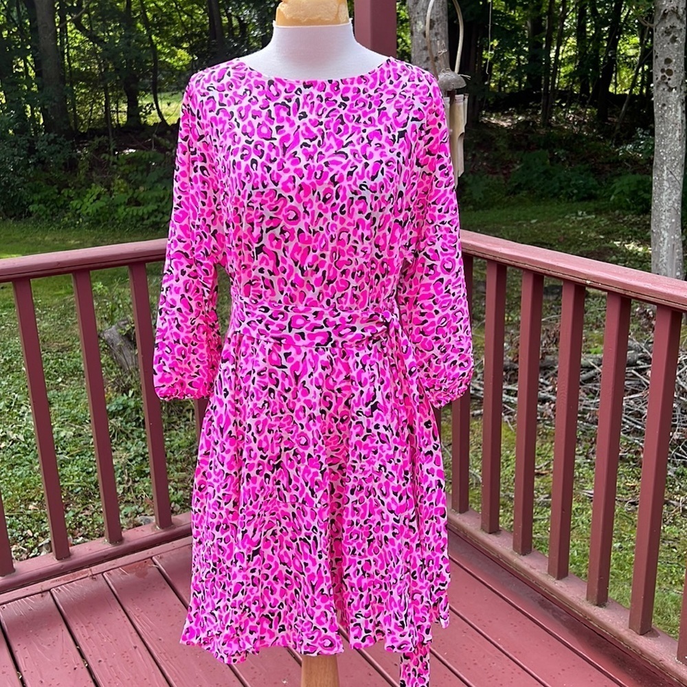 New! LILLY PULITZER Size M pink topaz Cynthia dress